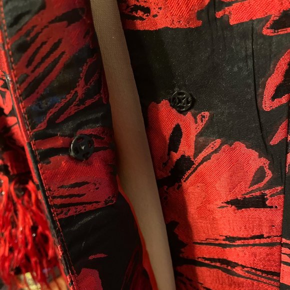 ESY Studio EY Red and Black Floral Jacket - Picture 5 of 9